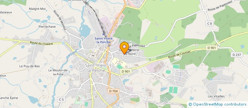 localisation de l'entreprise SCI PATCHWORK à SAINT-YRIEIX-LA-PERCHE