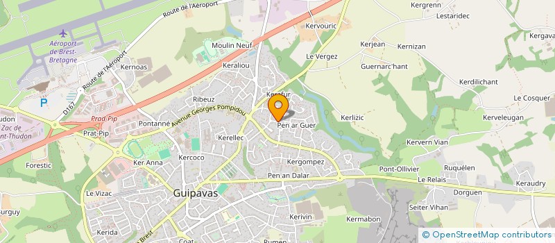 localisation de l'entreprise SCI PATCY  GUIPAVAS