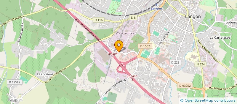 localisation de l'entreprise SCI PATDEME à LANGON