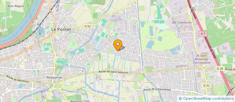 localisation de l'entreprise SCI PATE  LE PONTET