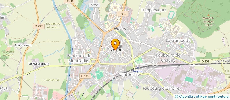 localisation de l'entreprise SCI PATE-CARDON  NOYON