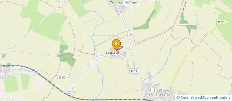 localisation de l'entreprise SCI PATE L'AUVERGNAT  ALLAND'HUY-ET-SAUSSEUIL