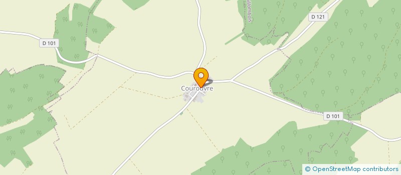 localisation de l'entreprise SCI PATELI COUROUVRE à COUROUVRE