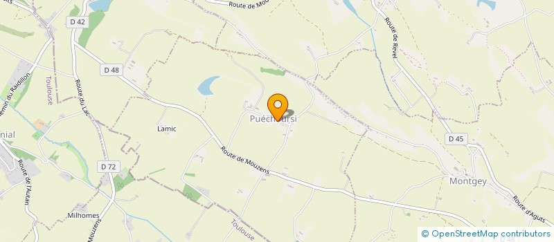 localisation de l'entreprise SCI PATHI  PUECHOURSI