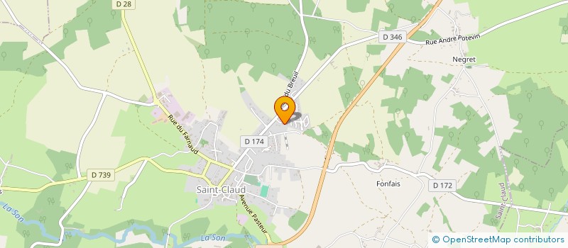 localisation de l'entreprise SCI PATHROMY à SAINT-CLAUD