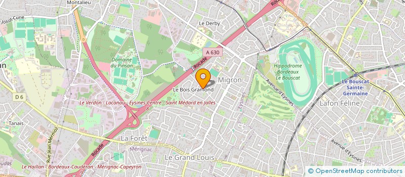 localisation de l'entreprise SCI PATHUNE  EYSINES