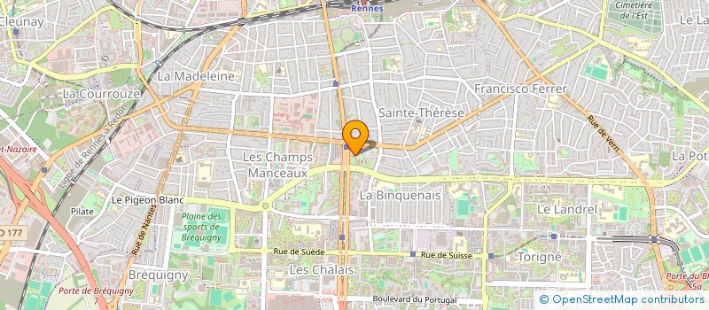 localisation de l'entreprise SCI PATIMBERT  RENNES