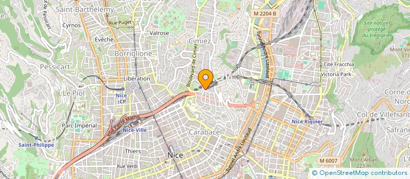 localisation de l'entreprise SCI PATINE à NICE