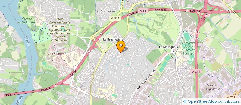 localisation de l'entreprise SCI PATINE  CARQUEFOU