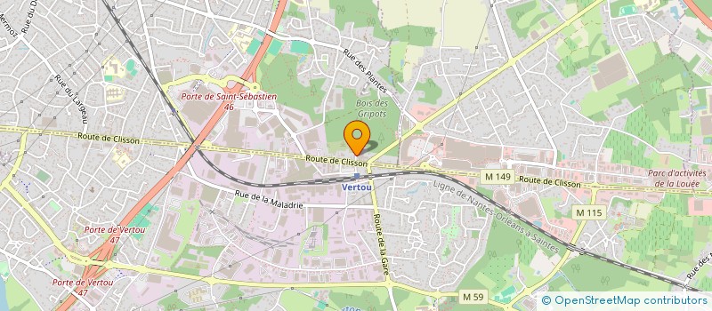 localisation de l'entreprise SCI PATIO COLIBRI à SAINT-SEBASTIEN-SUR-LOIRE