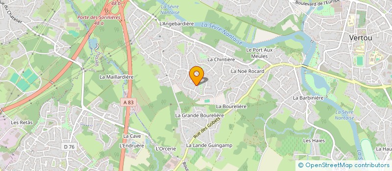 localisation de l'entreprise SCI PATIO DU SOIN  VERTOU