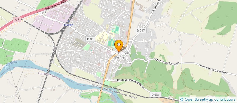 localisation de l'entreprise SCI PATIS  LIVRON-SUR-DROME