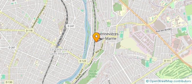 localisation de l'entreprise SCI PATIS  CHENNEVIERES-SUR-MARNE