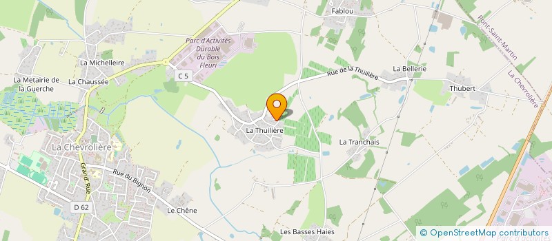 localisation de l'entreprise SCI PATIS DE L'OUCHE  LA CHEVROLIERE