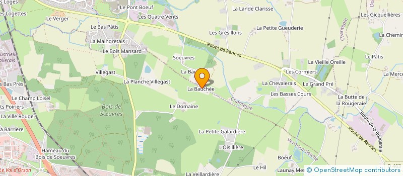 localisation de l'entreprise SCI PATIS DE LA HORDRAIS  VERN-SUR-SEICHE