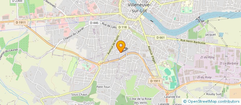 localisation de l'entreprise SCI PATISA  BIAS