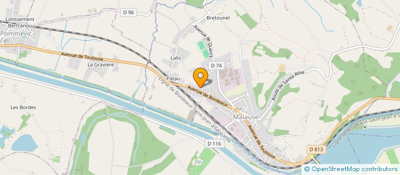 localisation de l'entreprise SCI PATOC 08  MONTESQUIEU