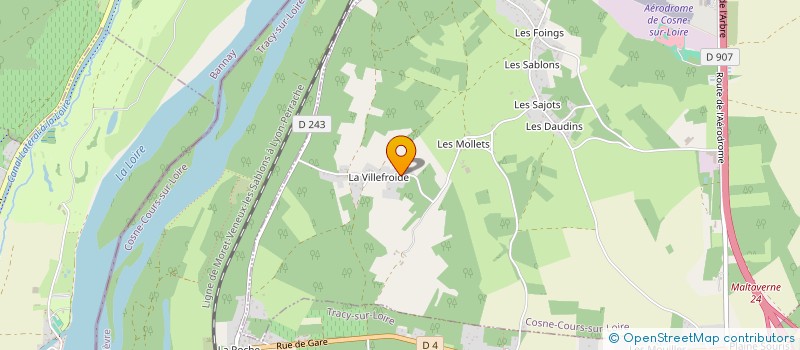 localisation de l'entreprise SCI PATOU à COSNE-COURS-SUR-LOIRE