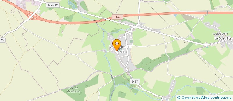 localisation de l'entreprise SCI PATOUCH à WARGNIES-LE-PETIT