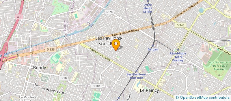 localisation de l'entreprise SCI PATOVAL à LES PAVILLONS-SOUS-BOIS