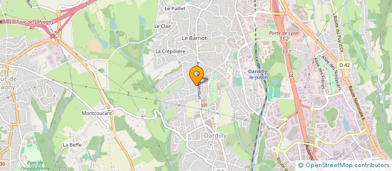 localisation de l'entreprise SCI PATPAT  DARDILLY