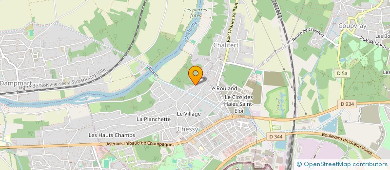 localisation de l'entreprise SCI PATRAO-BARBIERI  CHESSY