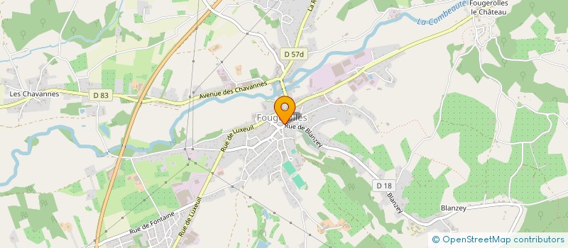 localisation de l'entreprise SCI PATRICE BALLET LOCATION - P.B.L.  FOUGEROLLES-SAINT-VALBERT