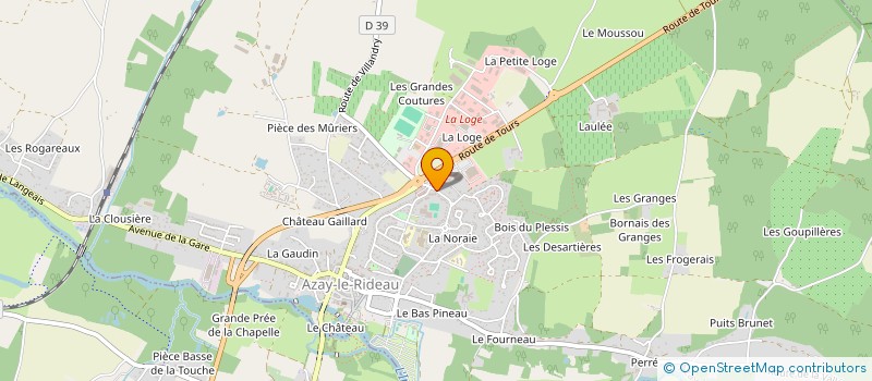 localisation de l'entreprise SCI PATRICE VDB à AZAY-LE-RIDEAU
