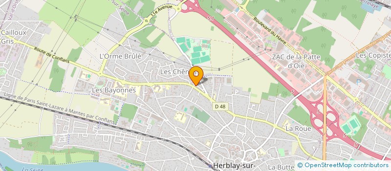 localisation de l'entreprise SCI PATRICIA & GILBERT  HERBLAY-SUR-SEINE