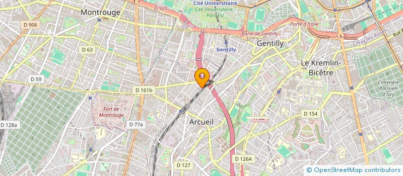 localisation de l'entreprise SCI PATRICK  ARCUEIL
