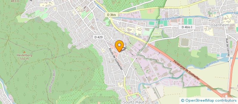 localisation de l'entreprise SCI PATRICK  SOULTZ-HAUT-RHIN