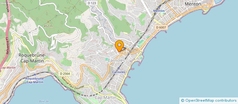 localisation de l'entreprise SCI PATRICK  ROQUEBRUNE-CAP-MARTIN