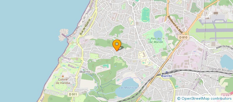 localisation de l'entreprise SCI PATRICK COLAS à BIARRITZ