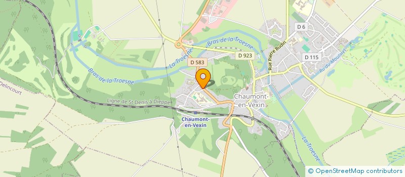 localisation de l'entreprise SCI PATRICK ET CIE  CHAUMONT-EN-VEXIN