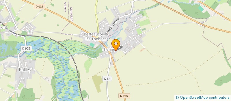 localisation de l'entreprise SCI PATRICK PILLON  THENNES