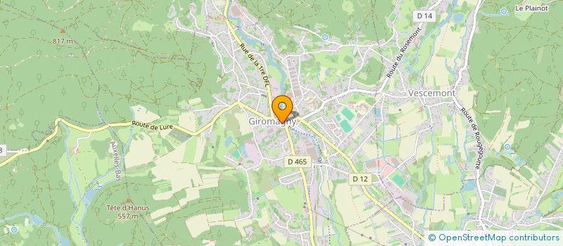 localisation de l'entreprise SCI PATRICK RONDOT à GIROMAGNY