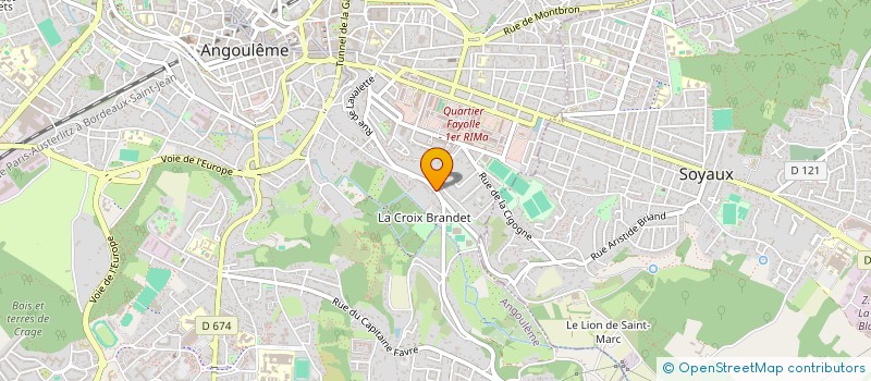 localisation de l'entreprise SCI PATRICK VALENTIN à ANGOULEME