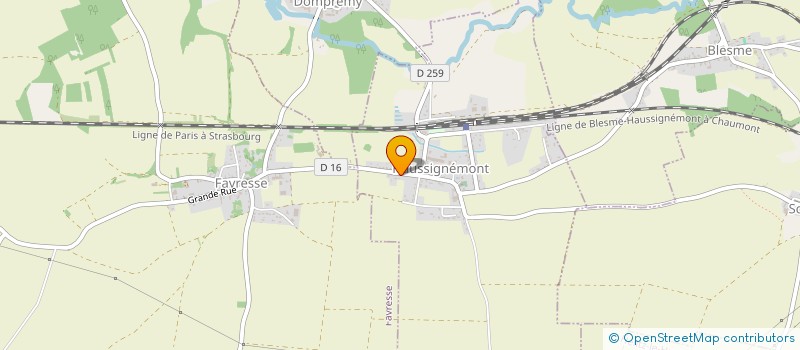 localisation de l'entreprise SCI PATRIMMO 1  HAUSSIGNEMONT