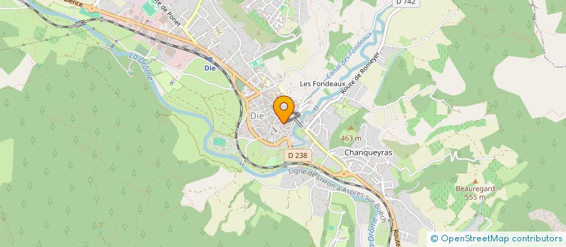 localisation de l'entreprise SCI PATRIMOINE à DIE