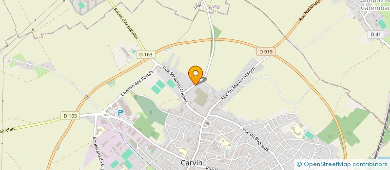 localisation de l'entreprise SCI PATRIMOINE  CARVIN