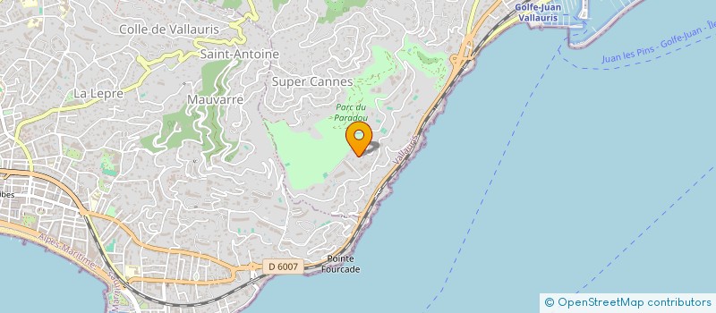 localisation de l'entreprise SCI PATRIMOINE à VALLAURIS