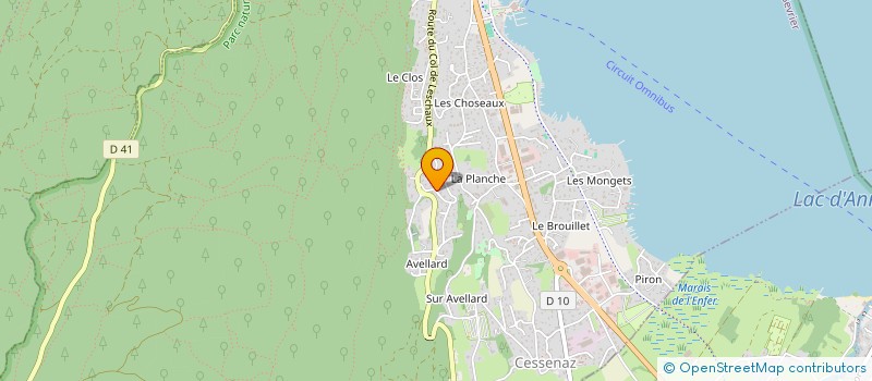 localisation de l'entreprise SCI PATRIMOINE  SEVRIER