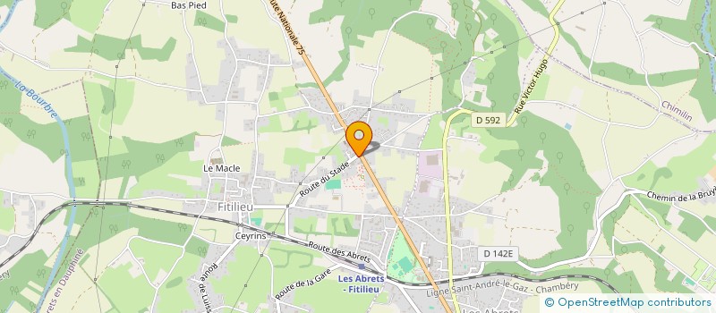 localisation de l'entreprise SCI PATRIMOINE  LES ABRETS-EN-DAUPHINE