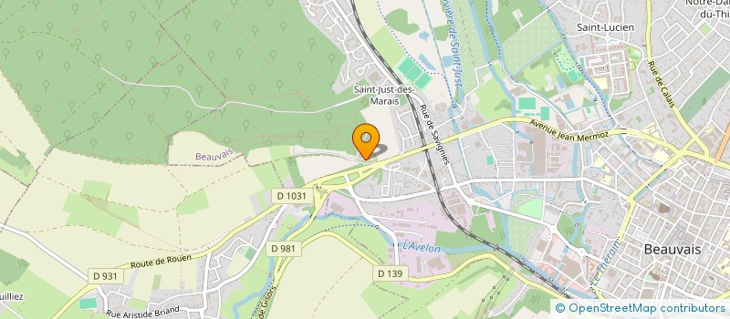 localisation de l'entreprise SCI PATRIMOINE  BEAUVAIS