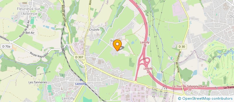 localisation de l'entreprise SCI PATRIMOINE CLAUZIER  LENTILLY