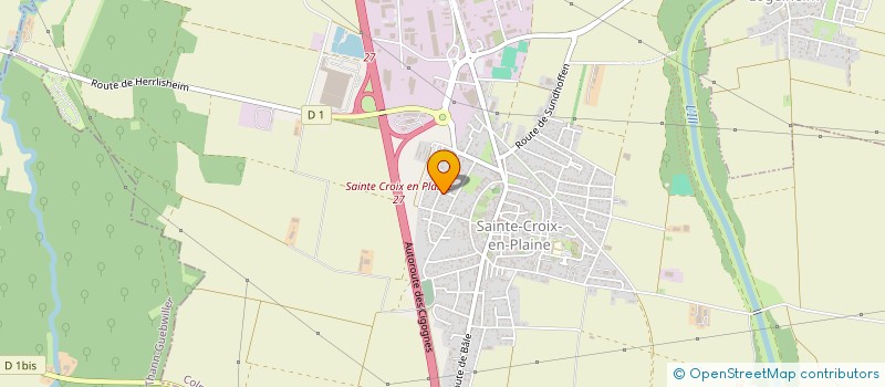 localisation de l'entreprise SCI PATRIMOINE D'ALSACE  SAINTE-CROIX-EN-PLAINE