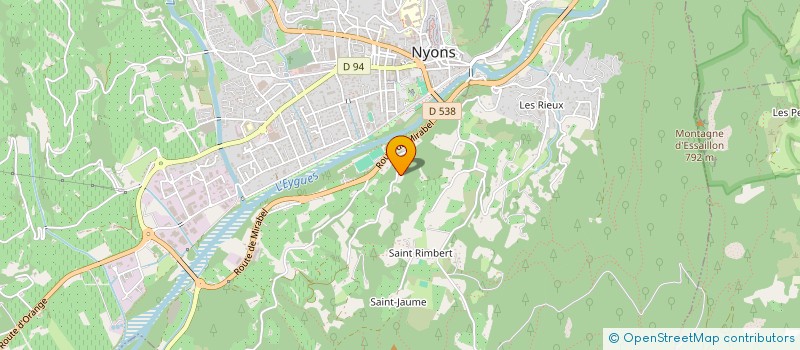 localisation de l'entreprise SCI PATRIMOINE DE LA CITADELLE  NYONS