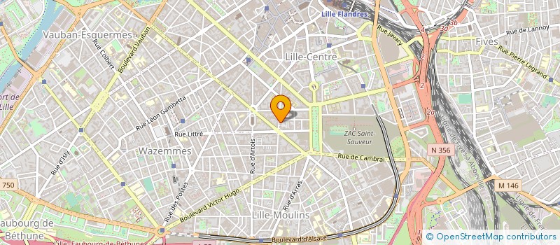 localisation de l'entreprise SCI PATRIMOINE DU NORD à LILLE