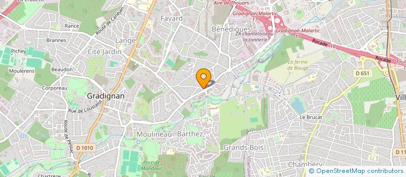 localisation de l'entreprise SCI PATRIMOINE ET FAMILLE à GRADIGNAN