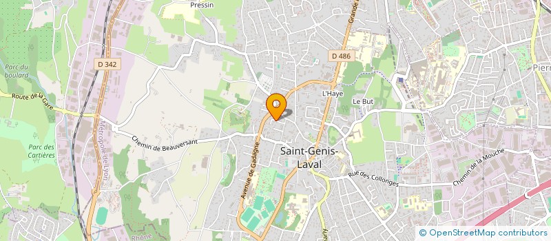 localisation de l'entreprise SCI PATRIMOINE ET RESIDENCES  SAINT-GENIS-LAVAL